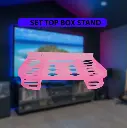 Wi-Fi Router/Setup Box Stand Mount Plastic Plastic Wall Shelf  (Pink)
