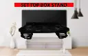 Stream Plus Set Top Box Wall Shelf With Remote Stand Plastic Wall Shelf Plastic Wall Shelf  (Black)