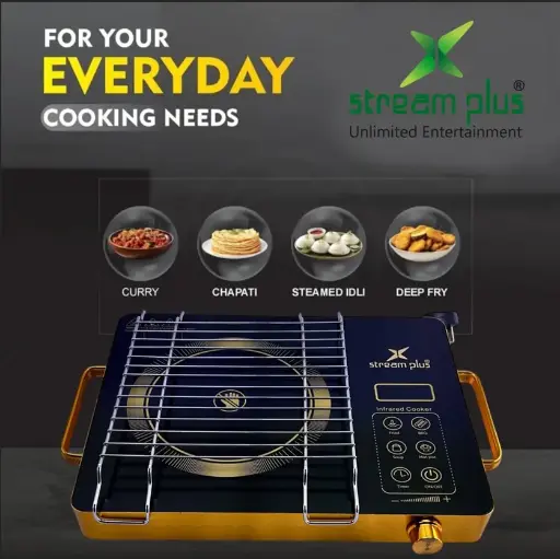 [GIN222] 2200 W Induction Cooktop Touch Panel (Gold, SPIR220)